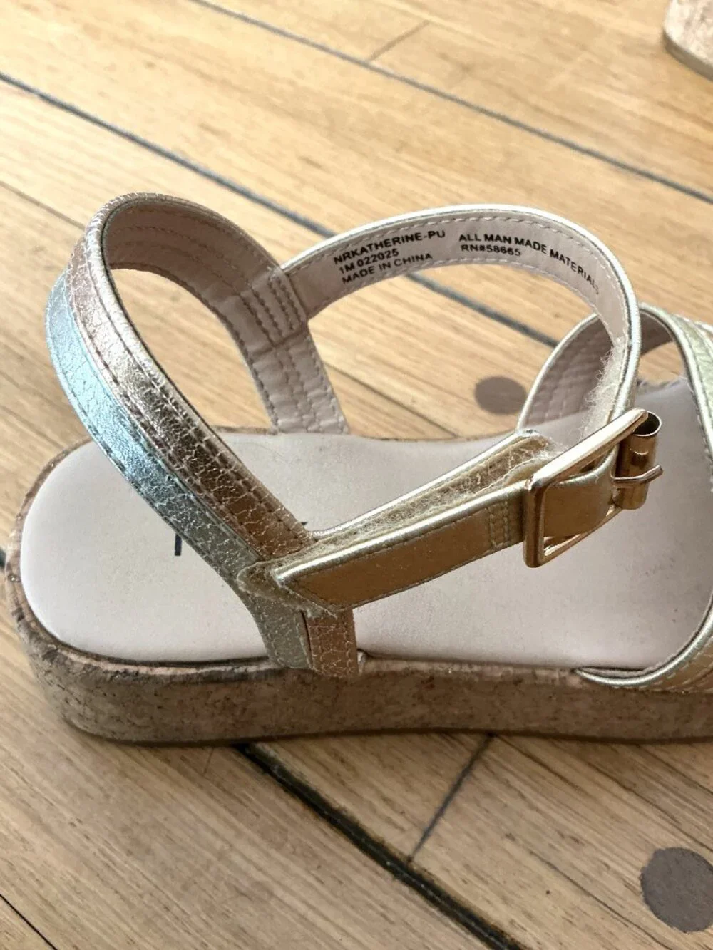 Nordstrom Rack Kids' Katherine Cork Platform Sandal / Size 1M